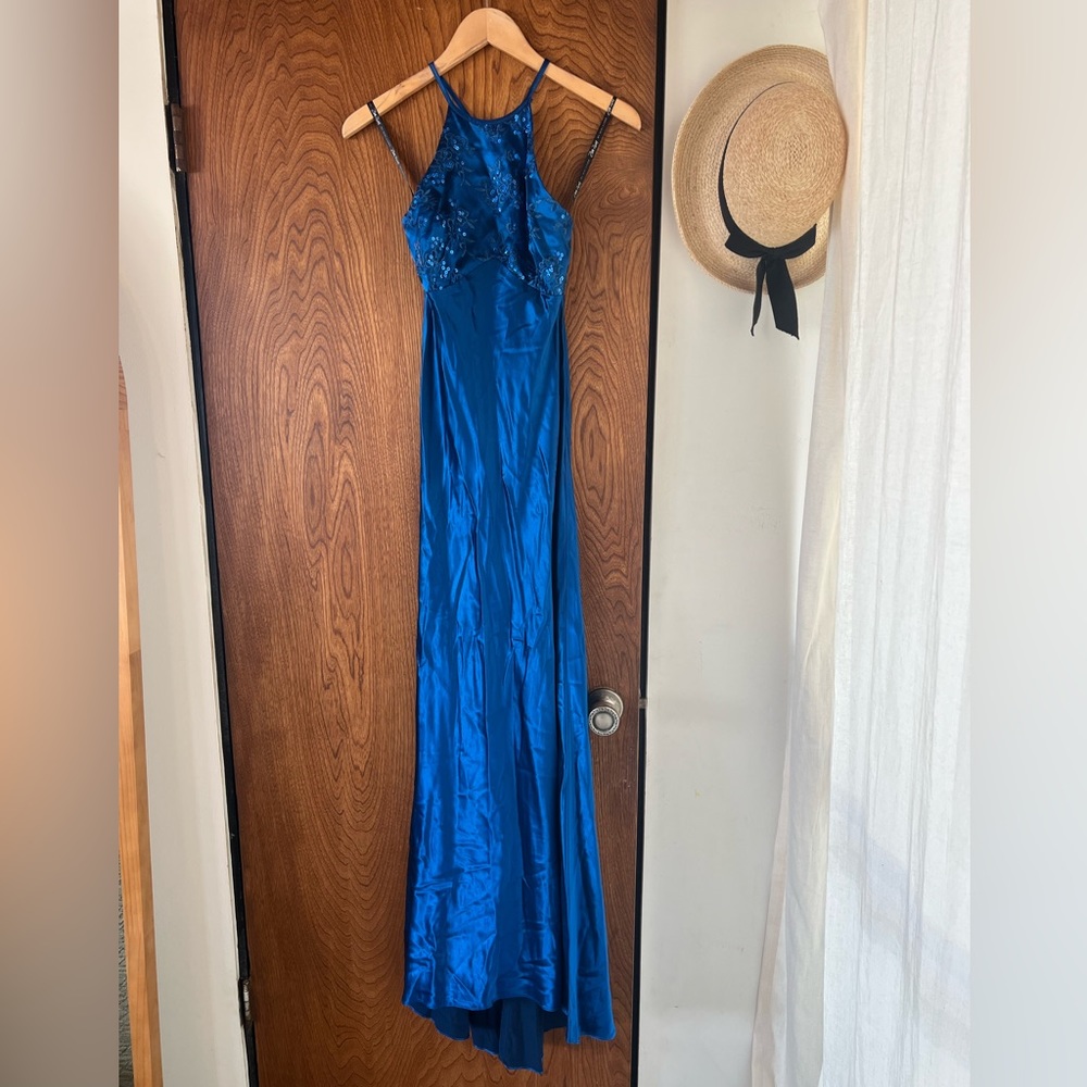 GENUINE VINTAGE Blue ZUM ZUM Prom Dress sz 11/12